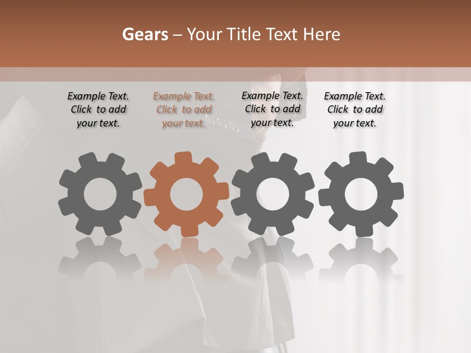 Technology Business Woman PowerPoint Template