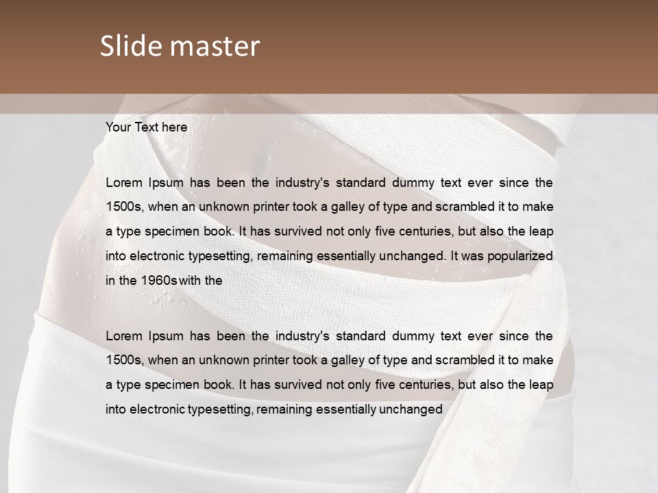 Weight Mask Beautiful PowerPoint Template