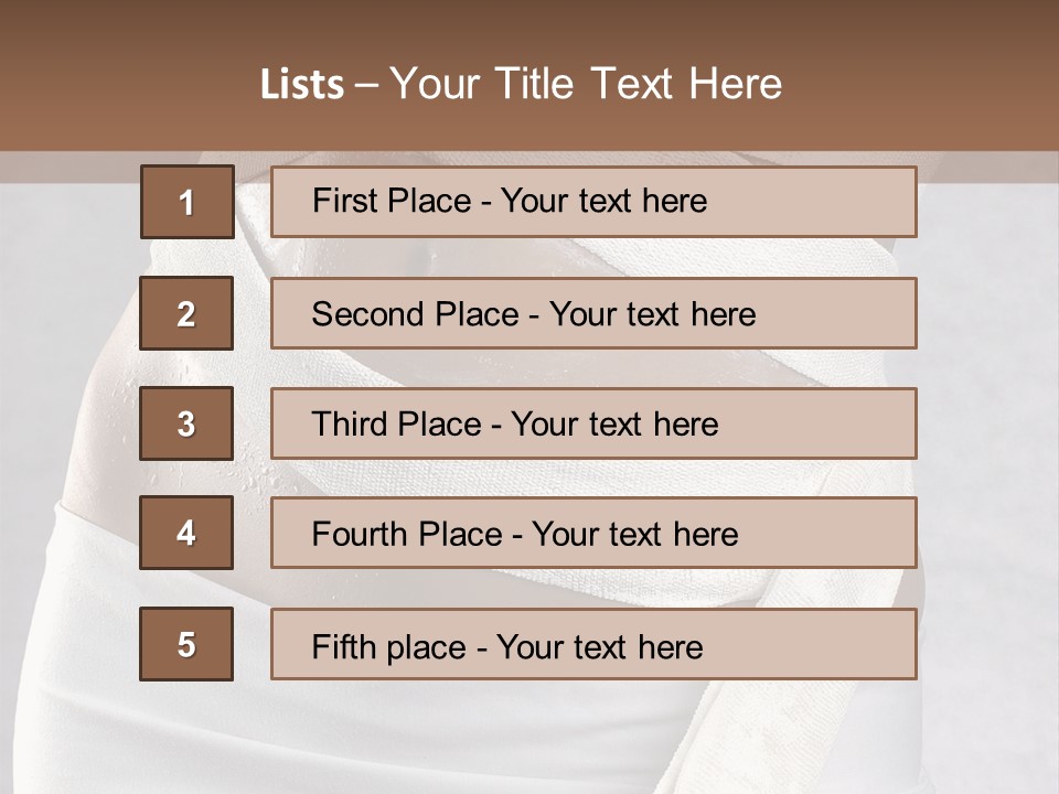 Weight Mask Beautiful PowerPoint Template