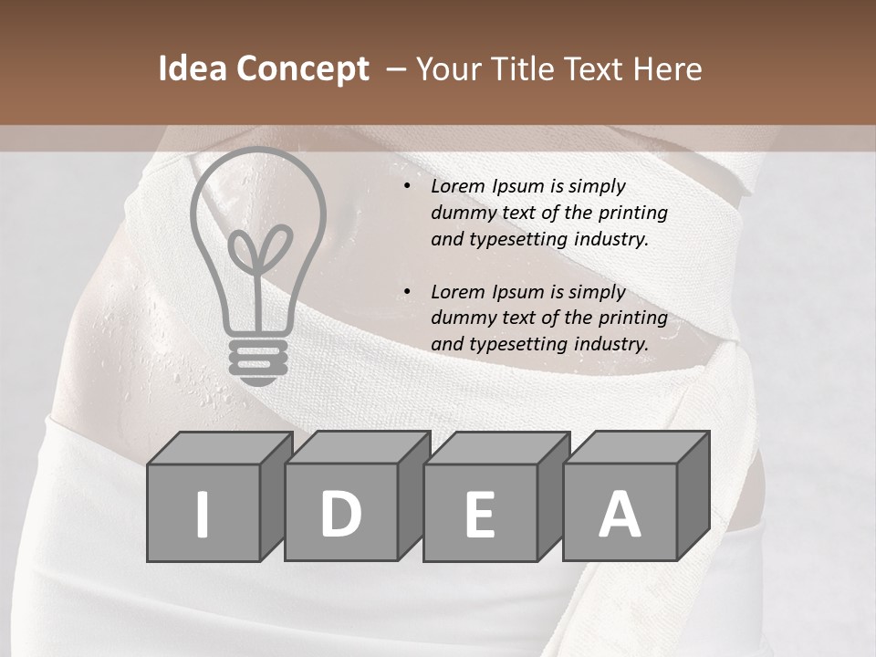 Weight Mask Beautiful PowerPoint Template