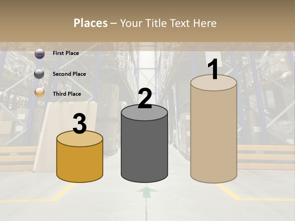 Shipping Wholesale Shelves PowerPoint Template