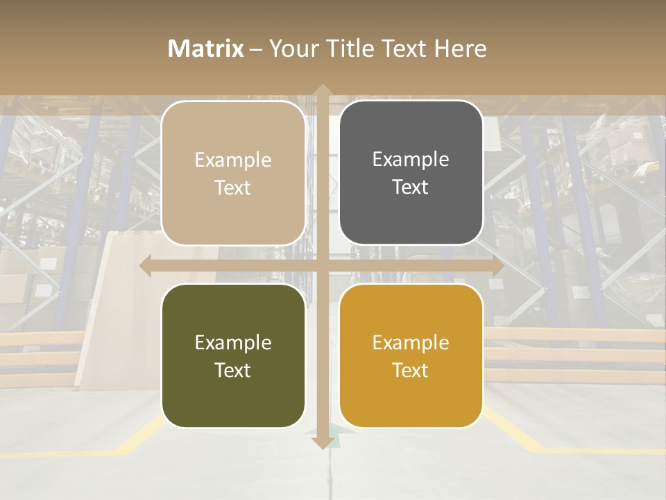 Shipping Wholesale Shelves PowerPoint Template