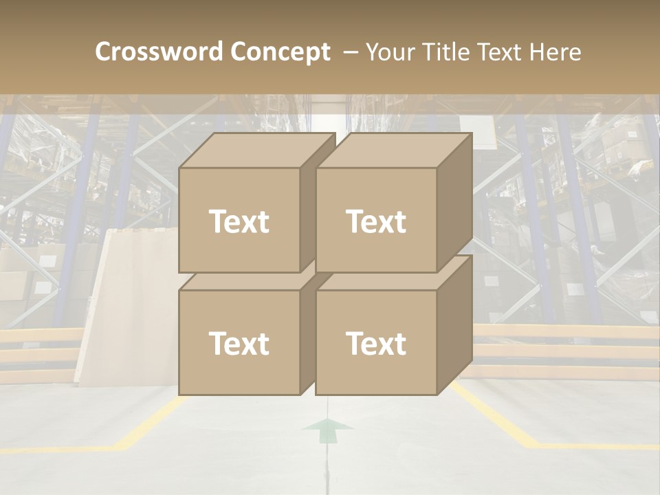Shipping Wholesale Shelves PowerPoint Template