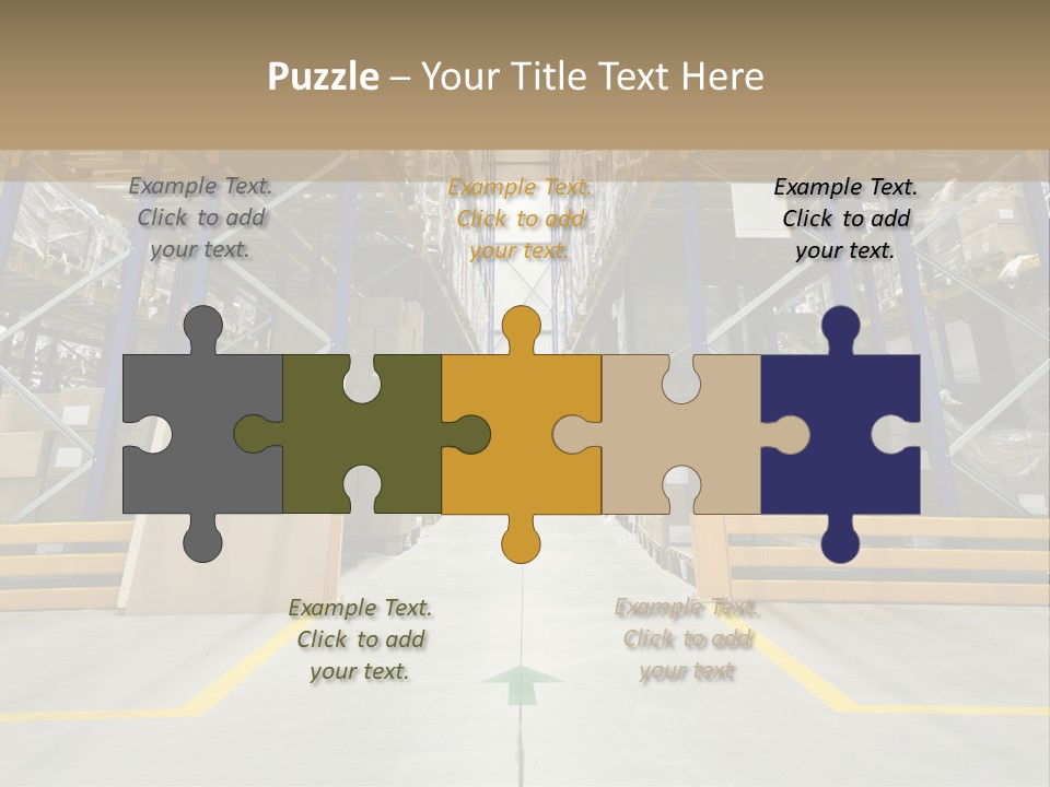 Shipping Wholesale Shelves PowerPoint Template