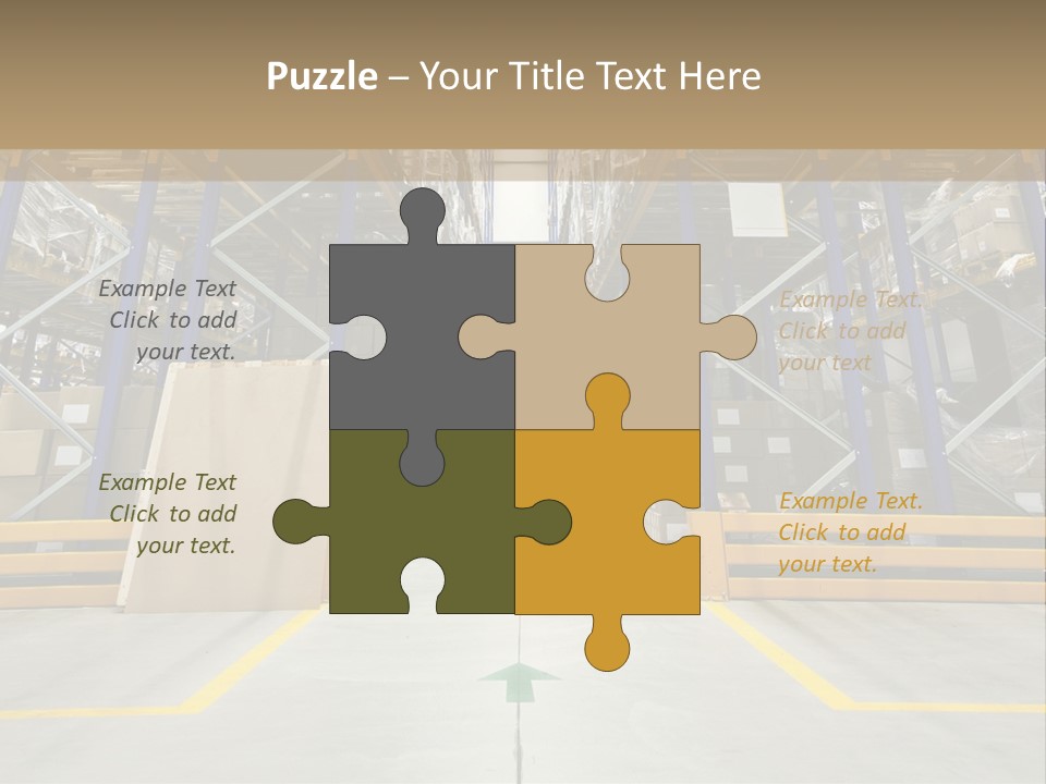 Shipping Wholesale Shelves PowerPoint Template