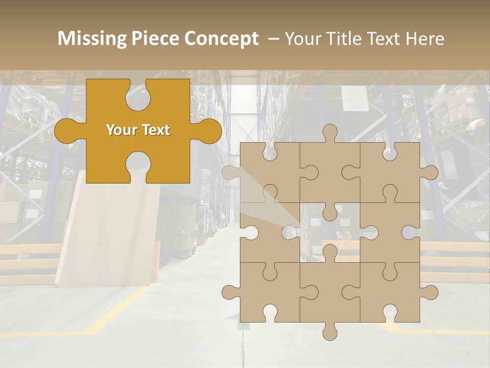 Shipping Wholesale Shelves PowerPoint Template