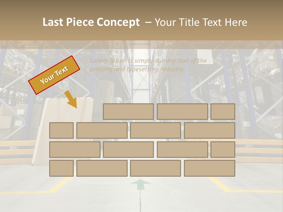 Shipping Wholesale Shelves PowerPoint Template