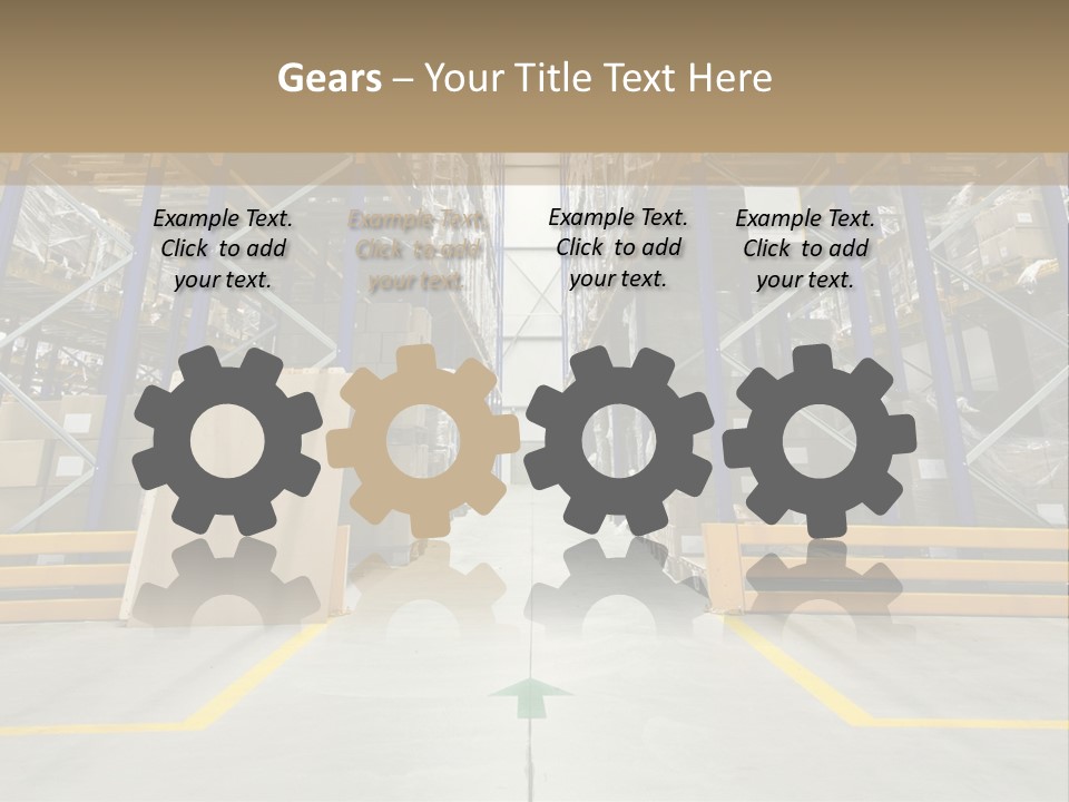 Shipping Wholesale Shelves PowerPoint Template