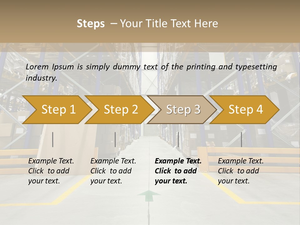 Shipping Wholesale Shelves PowerPoint Template