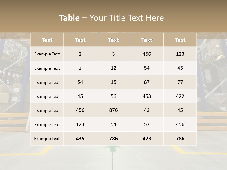 Shipping Wholesale Shelves PowerPoint Template