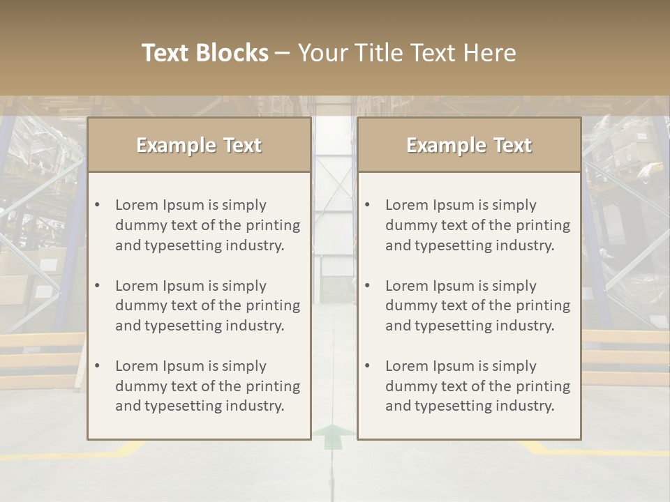 Shipping Wholesale Shelves PowerPoint Template