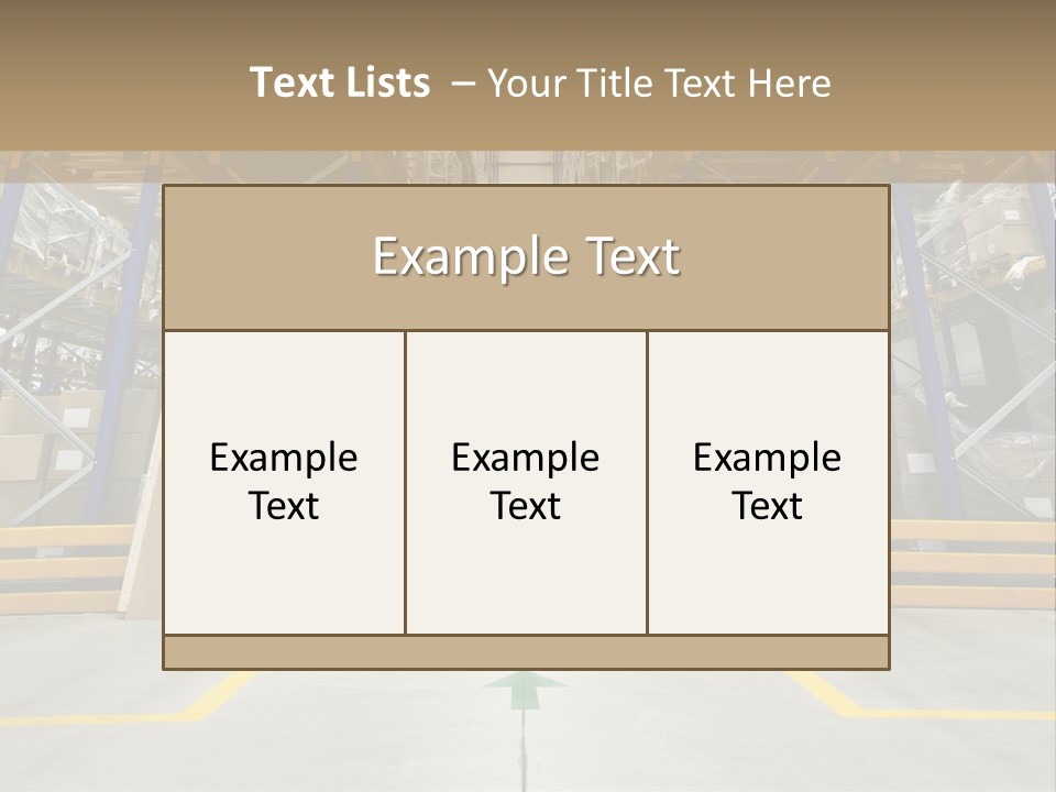 Shipping Wholesale Shelves PowerPoint Template