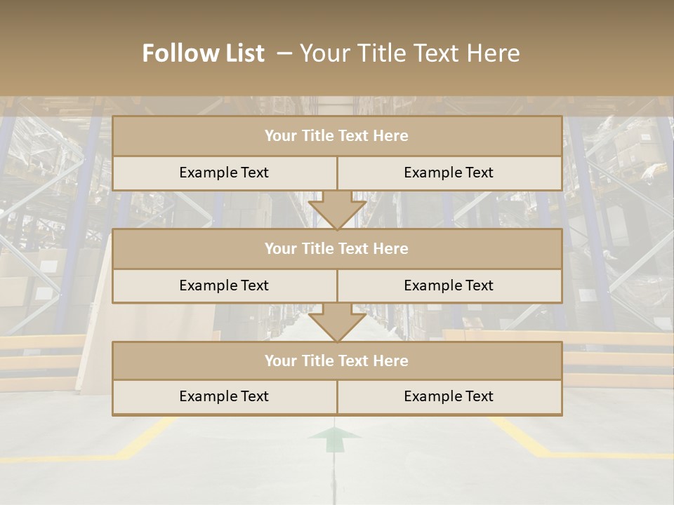 Shipping Wholesale Shelves PowerPoint Template