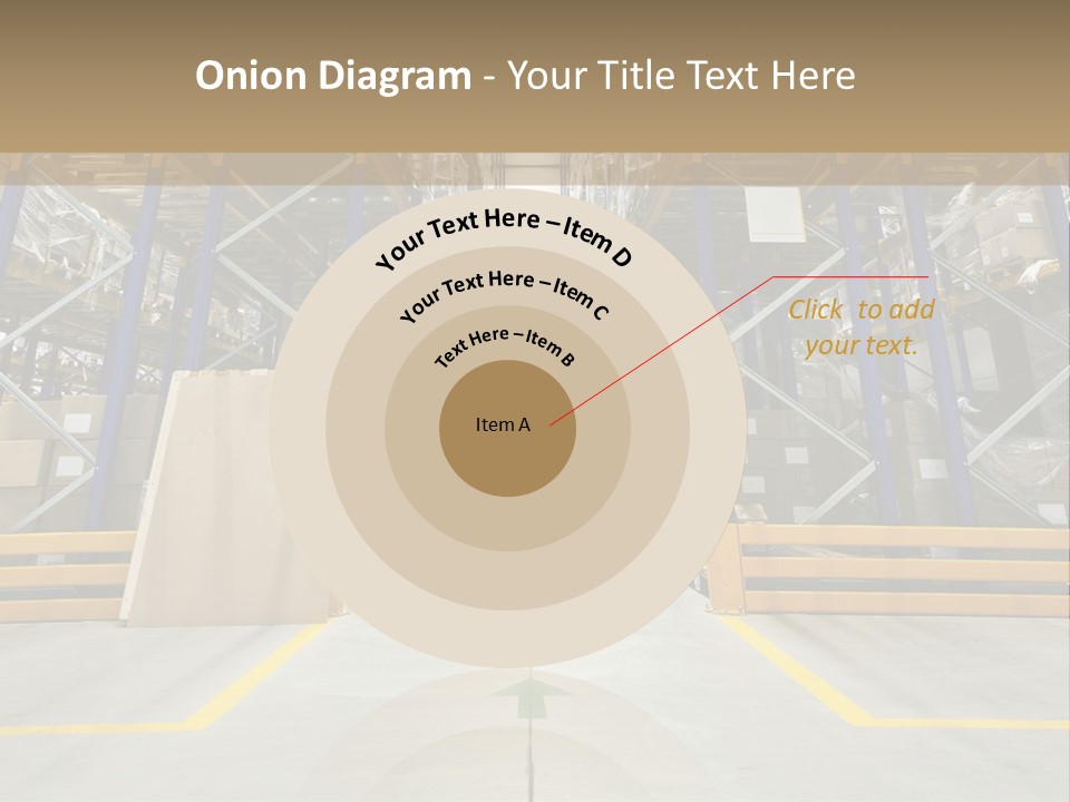Shipping Wholesale Shelves PowerPoint Template