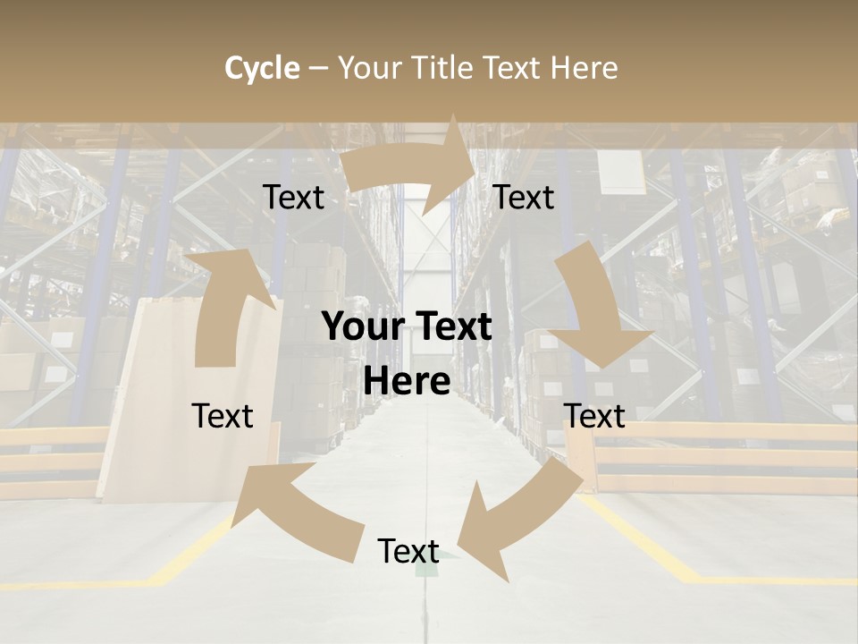 Shipping Wholesale Shelves PowerPoint Template