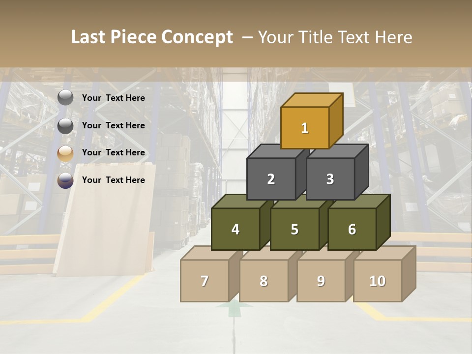 Shipping Wholesale Shelves PowerPoint Template