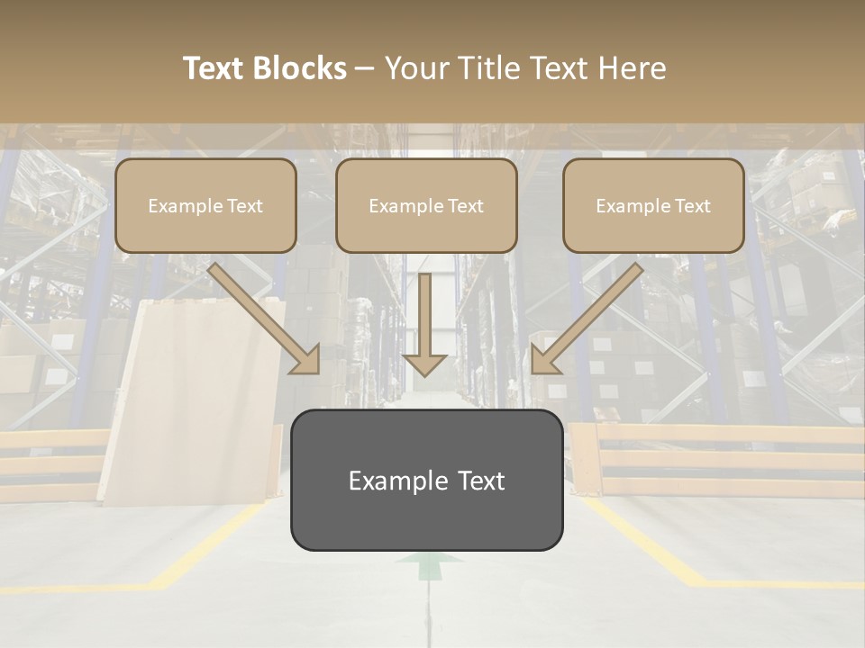 Shipping Wholesale Shelves PowerPoint Template