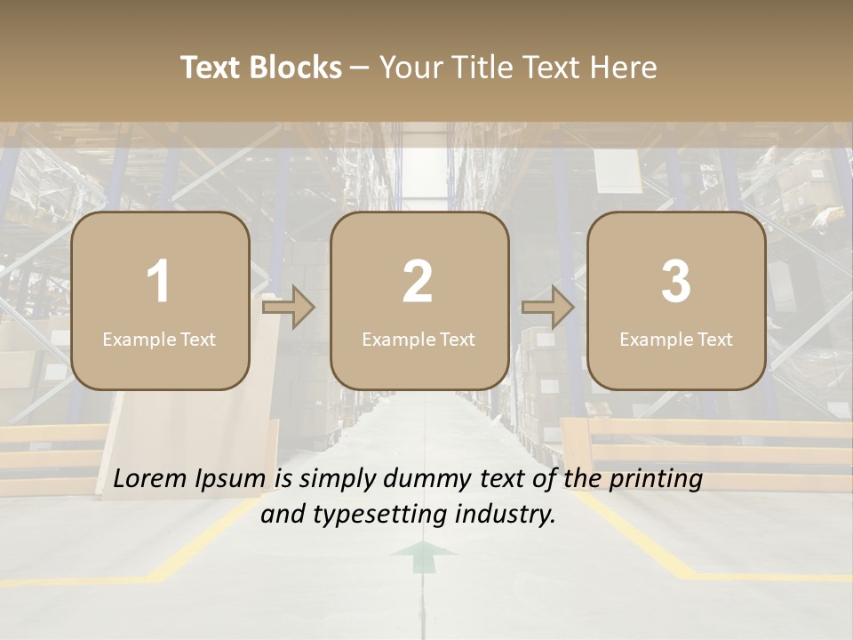 Shipping Wholesale Shelves PowerPoint Template