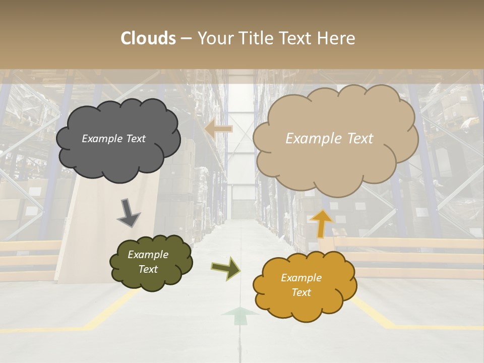 Shipping Wholesale Shelves PowerPoint Template