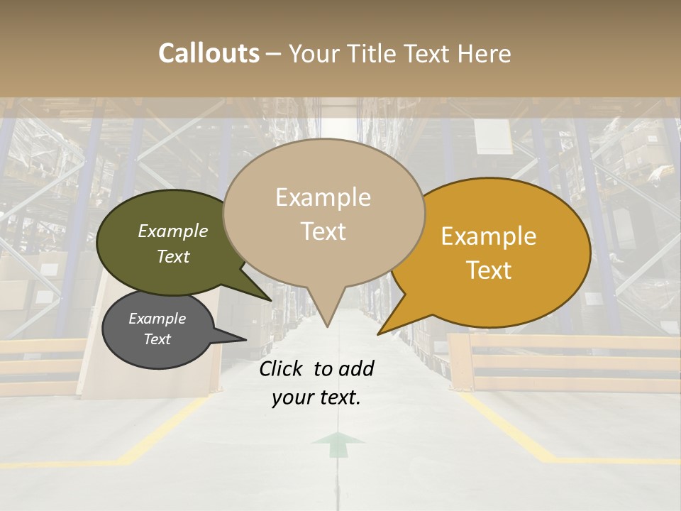 Shipping Wholesale Shelves PowerPoint Template