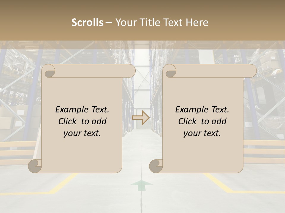 Shipping Wholesale Shelves PowerPoint Template