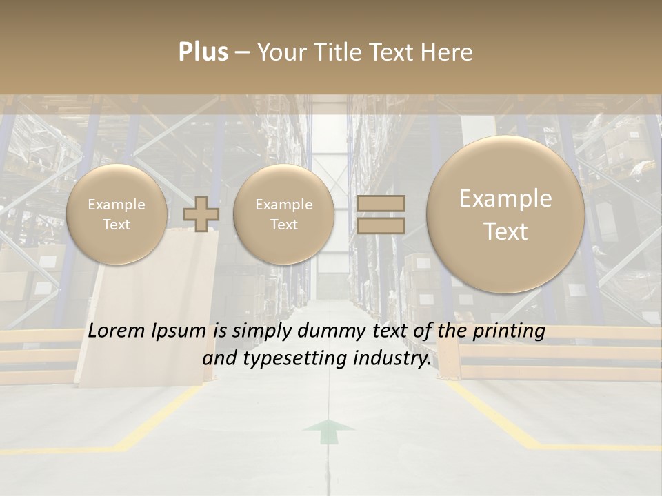 Shipping Wholesale Shelves PowerPoint Template