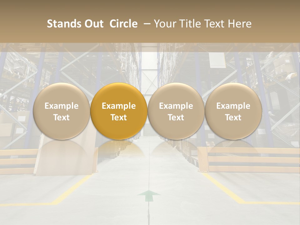 Shipping Wholesale Shelves PowerPoint Template