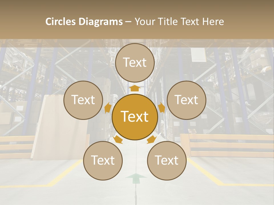 Shipping Wholesale Shelves PowerPoint Template