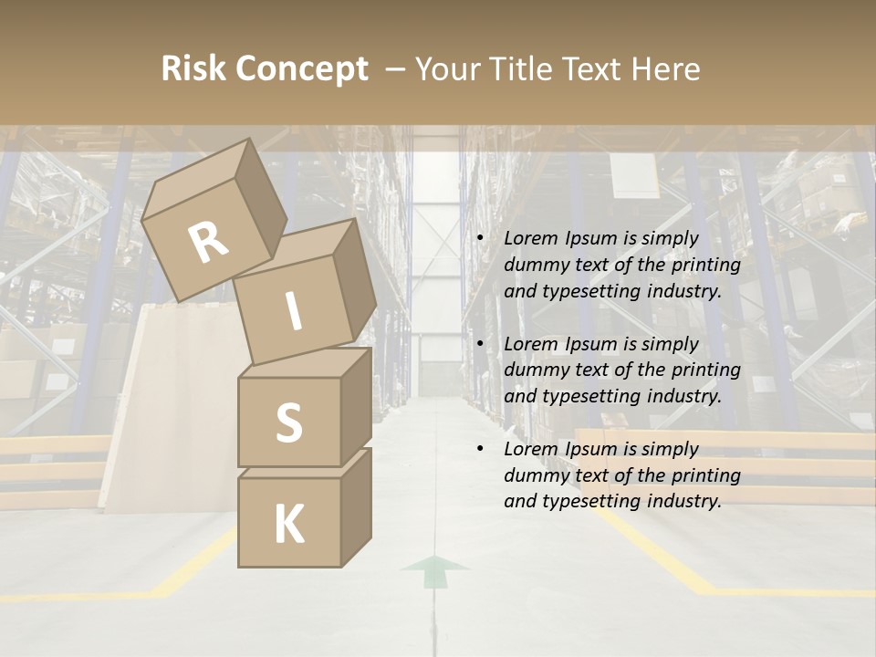 Shipping Wholesale Shelves PowerPoint Template
