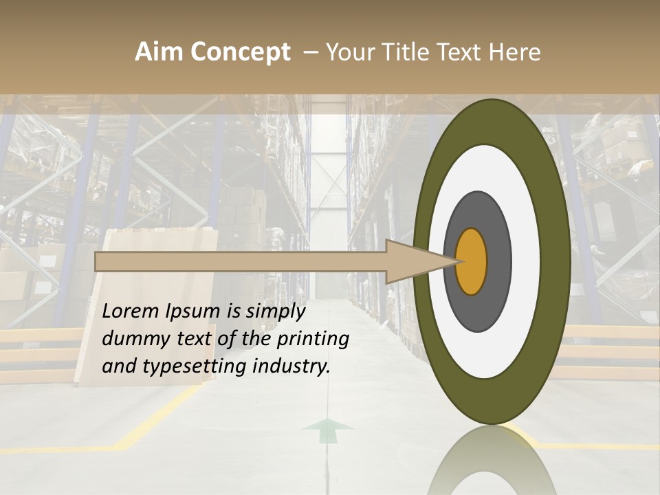 Shipping Wholesale Shelves PowerPoint Template