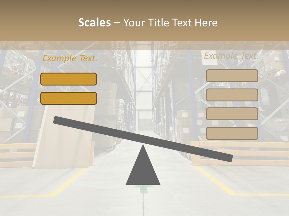 Shipping Wholesale Shelves PowerPoint Template