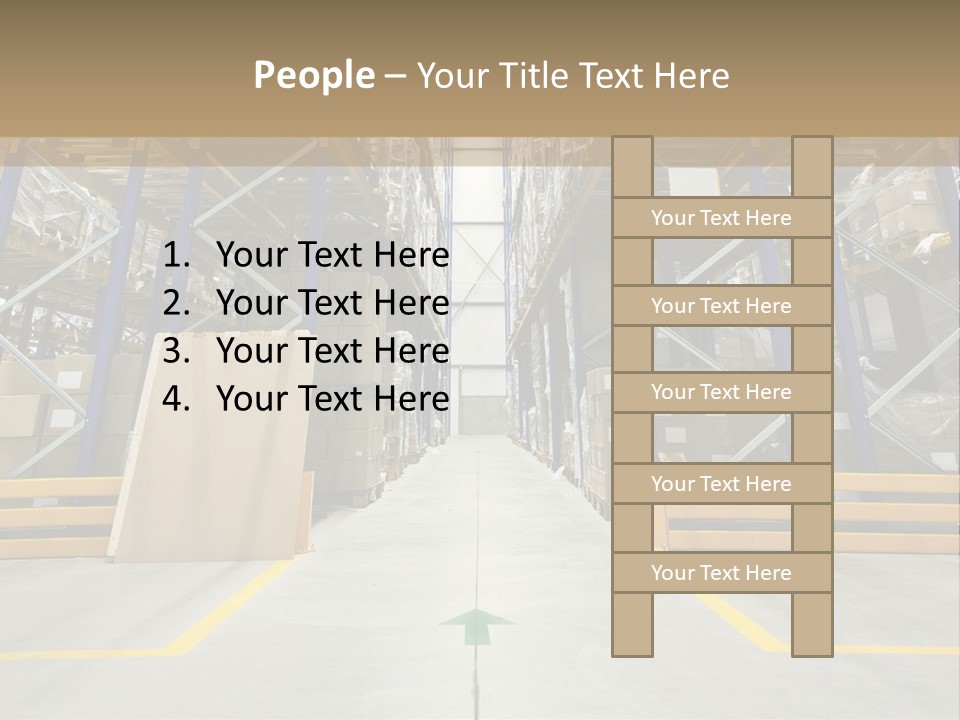 Shipping Wholesale Shelves PowerPoint Template