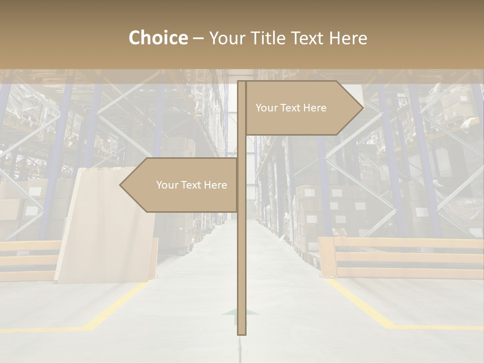 Shipping Wholesale Shelves PowerPoint Template