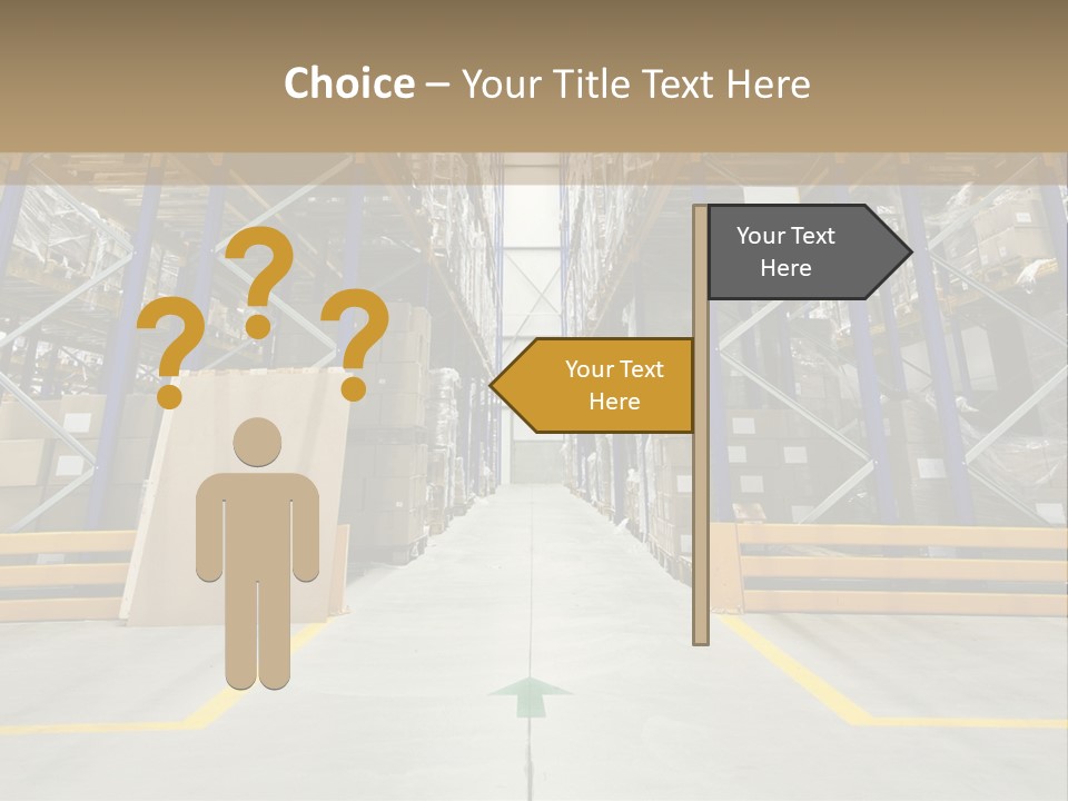 Shipping Wholesale Shelves PowerPoint Template