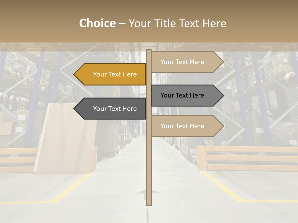Shipping Wholesale Shelves PowerPoint Template