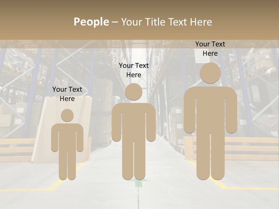 Shipping Wholesale Shelves PowerPoint Template