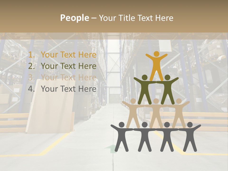Shipping Wholesale Shelves PowerPoint Template