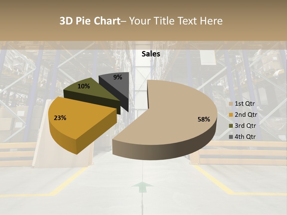 Shipping Wholesale Shelves PowerPoint Template