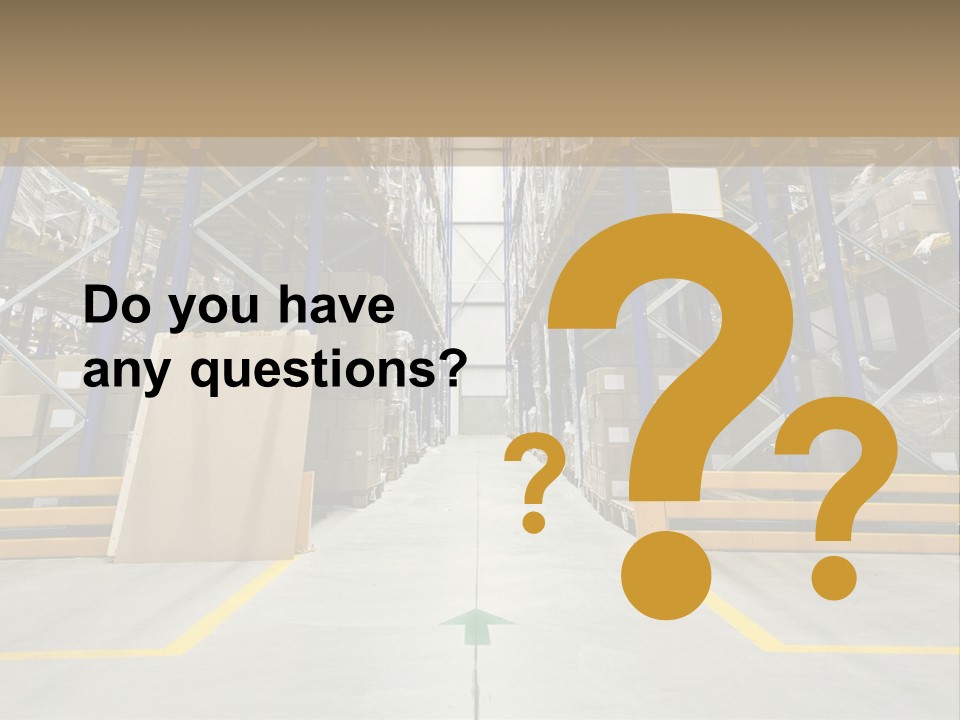 Shipping Wholesale Shelves PowerPoint Template