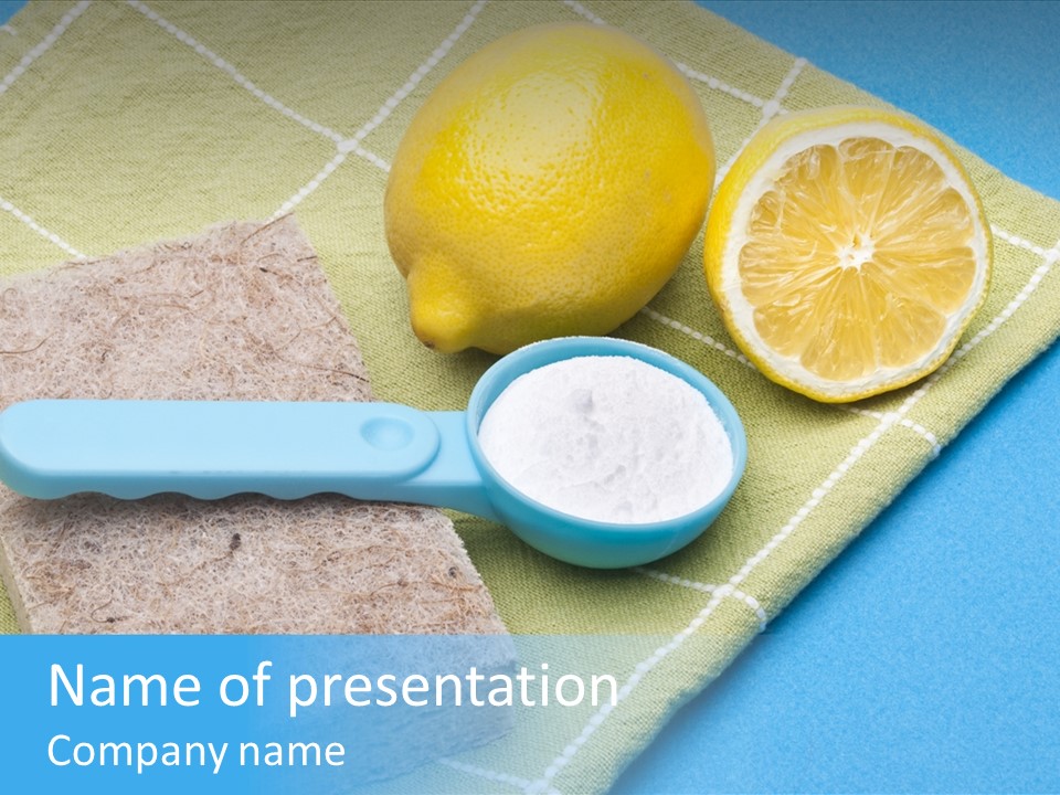 Clean Soda Lemon PowerPoint Template