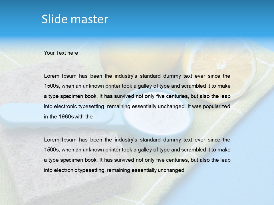 Clean Soda Lemon PowerPoint Template