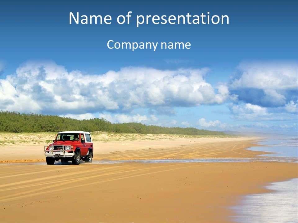 Noosaville Sand Sky PowerPoint Template