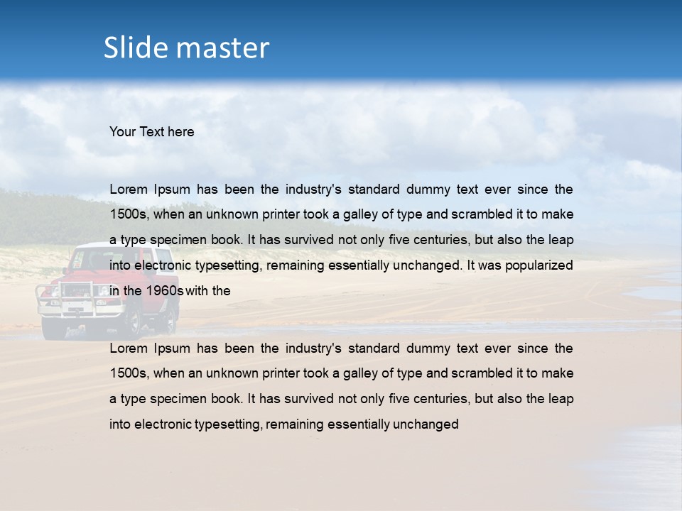Noosaville Sand Sky PowerPoint Template