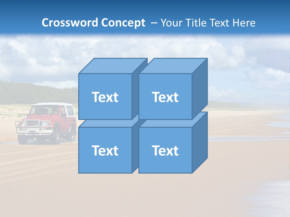 Noosaville Sand Sky PowerPoint Template