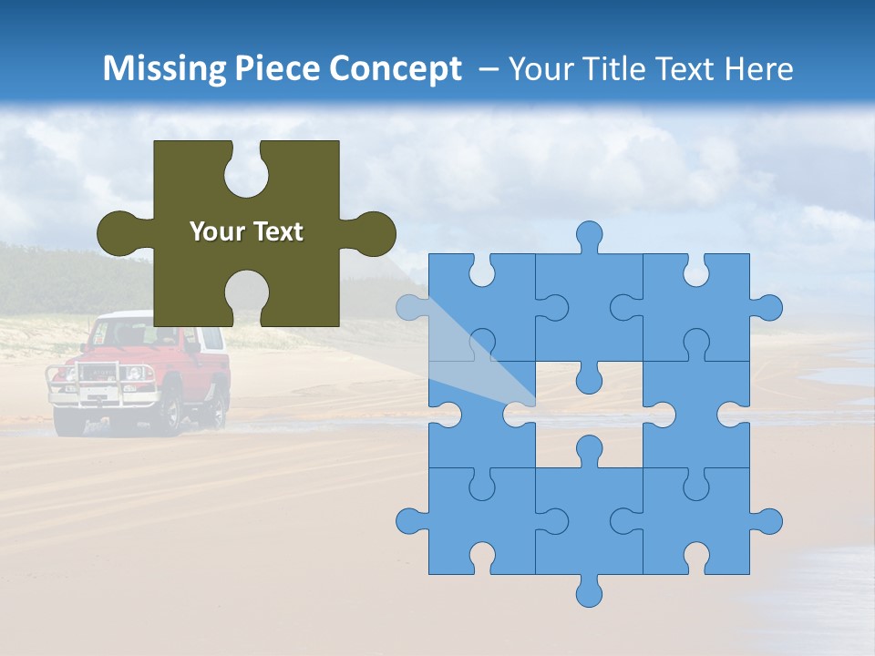 Noosaville Sand Sky PowerPoint Template