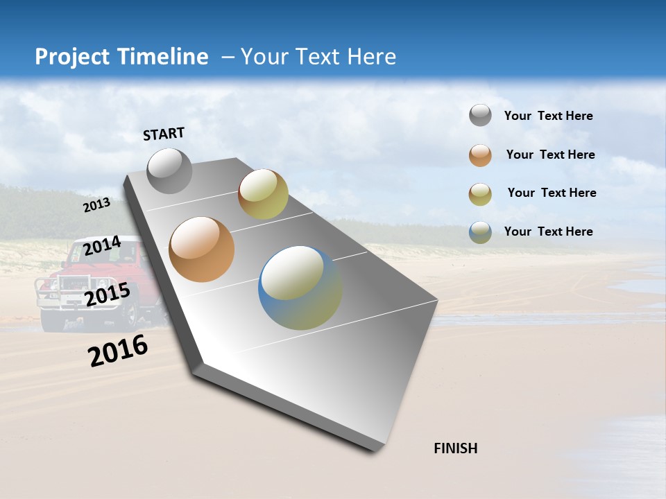 Noosaville Sand Sky PowerPoint Template