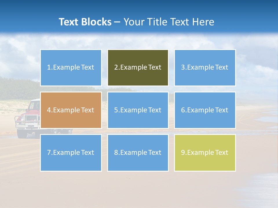 Noosaville Sand Sky PowerPoint Template