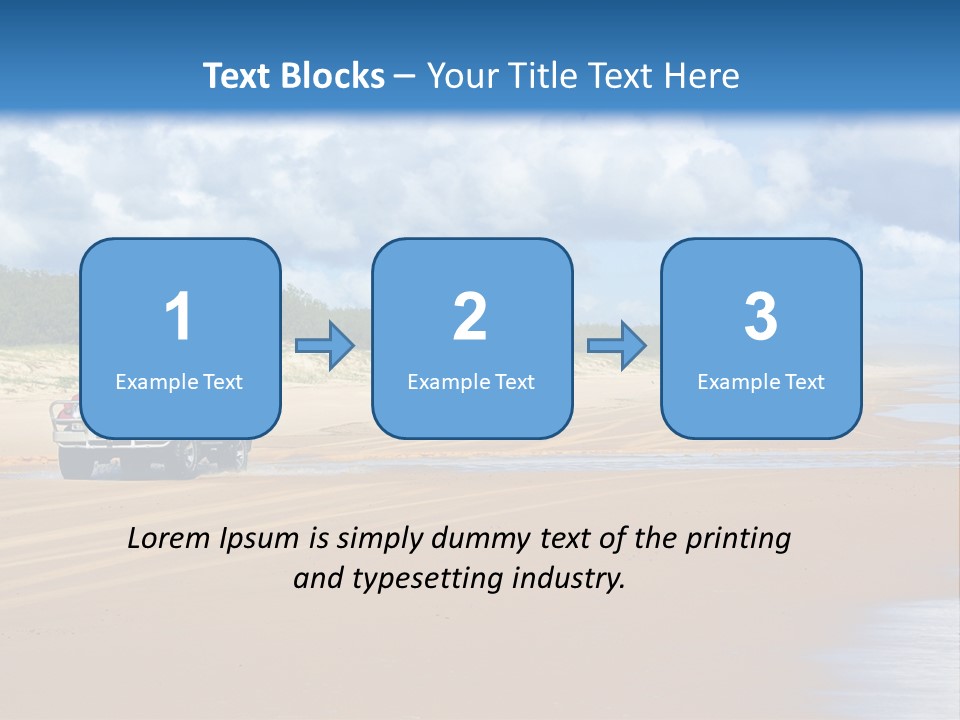 Noosaville Sand Sky PowerPoint Template