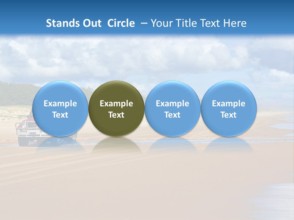 Noosaville Sand Sky PowerPoint Template