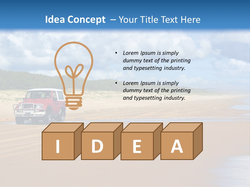 Noosaville Sand Sky PowerPoint Template